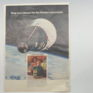 Vintage Life Magazine May 6, 1966 Advertisement Tang instant breakfast wall art